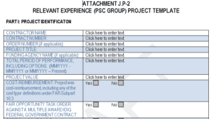 Many GSA-type proposals and new generation GWACs use a template similar to this Alliant 2 form.