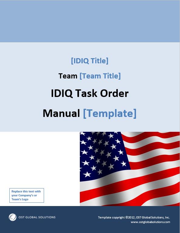 Task Order Manual Template Book Cover By Olessia Smotrova OST Global Solutions